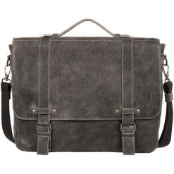 Duża torba męska skórzana Canaletto – laptop 15" TM262s342. Szare torby na laptopa męskie bez wzorów, ze skóry, duże. Za 494.00 zł.