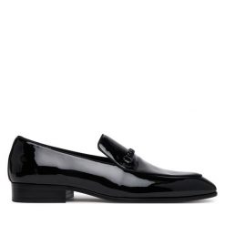 Półbuty Aldo. Czarne eleganckie półbuty męskie Aldo, wizytowe, bez obcasa, bez zapięcia. Za 349.99 zł.