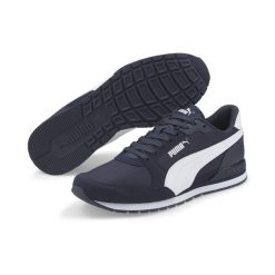 Buty sportowe męskie Puma St Runner V3 NL. Niebieskie buty do biegania męskie Puma, bez wzorów, z materiału, bez zapięcia, do biegania. Za 341.74 zł.