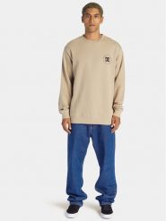 DC Bluza Concrete Otlr ADYSF03116 Beżowy Regular Fit. Brązowe bluzy nierozpinane męskie DC, m, bez wzorów, z bawełny, bez ramiączek, bez kaptura. Za 329.99 zł.