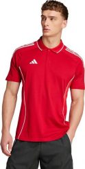 Koszulka męska adidas Tiro 25 Competition Polo czerwona JY1805 L. Czerwone koszulki polo męskie ADIDAS, l, bez wzorów, bez kołnierzyka, bez ramiączek. Za 270.80 zł.