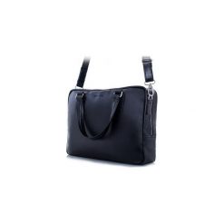 Czarna elegancka męska torba na ramię brodrene bl13, Kolor wnętrza: Czerwony. Torby na laptopa męskie marki Brødrene. Za 395.00 zł.