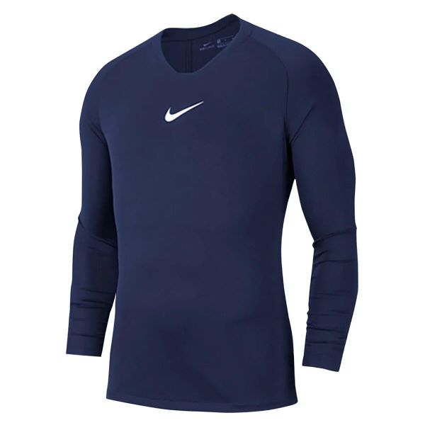 Bluza Męska Park DriFIT Base Layer Top. Niebieskie bluzy nierozpinane męskie Nike, m, bez wzorów, sportowe, bez ramiączek, bez kaptura. Za 133.99 zł.