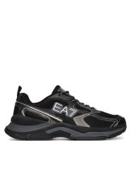 EA7 Emporio Armani Sneakersy X8X249 XK446 N543 Czarny. Czarne buty sportowe na co dzień męskie EA7 Emporio Armani, m, bez wzorów, ze skóry, bez ramiączek, bez kaptura. Za 629.99 zł.