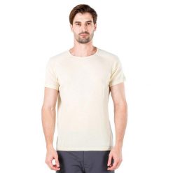 Koszulka męska 100% Merino (195 g/m²) z krótkim rękawem Woolona Berg. Białe bielizna termoaktywna męska WOOLONA, m, bez wzorów, bez ramiączek. W wyprzedaży za 261.00 zł.