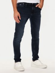 Tommy Jeans Jeansy Austin DM0DM20399 Granatowy Slim Fit. Niebieskie jeansy męskie Tommy Jeans, bez wzorów, z bawełny. Za 559.99 zł.