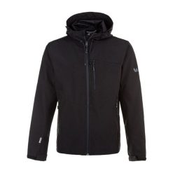 Kurtka wodoodporna Whistler Rodney. Czarne kurtki męskie Whistler, bez wzorów, z softshellu, bez kaptura, trekkingowe. Za 297.50 zł.