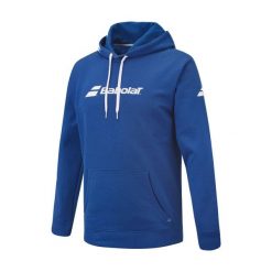 Bluza tenisowa męska Babolat Exercise Hood. Niebieskie bluzy nierozpinane męskie BABOLAT, l, bez wzorów, bez ramiączek, bez kaptura. Za 229.99 zł.