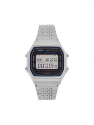Casio Zegarek Vintage ABL-100WE-1AEF Srebrny. Szare, cyfrowe zegarki męskie Casio, srebrne. Za 379.99 zł.