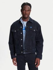 HUGO Kurtka jeansowa Dex 50541714 Granatowy Regular Fit. Niebieskie kurtki męskie Hugo, l, bez wzorów, z bawełny, bez ramiączek, bez kaptura. Za 629.99 zł.
