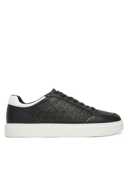Calvin Klein Sneakersy Clean Cup Low Laceup Mono HM0HM01899 Czarny. Czarne buty sportowe na co dzień męskie Calvin Klein, m, bez wzorów, ze skóry, bez ramiączek, bez kaptura. Za 449.99 zł.