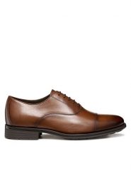 Geox Półbuty U Walk Pleasure F U55H8A 00043 C6610 Brązowy. Brązowe eleganckie półbuty męskie Geox, ze skóry, wizytowe, bez obcasa, bez zapięcia. Za 509.99 zł.