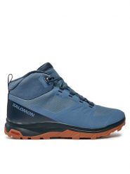 Salomon Trekkingi Outsnap Cswp L47289800 Niebieski. Niebieskie buty trekkingowe męskie Salomon, bez wzorów, z materiału, bez zapięcia, trekkingowe. Za 499.99 zł.