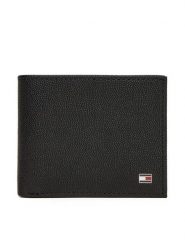 Tommy Hilfiger Portfel Th Flag Mini Cc Wallet AM0AM13518 Czarny. Czarne portfele męskie Tommy Hilfiger, bez wzorów, ze skóry. Za 239.99 zł.