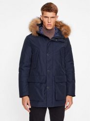 Bomboogie Kurtka puchowa CM 228P T GKG3 Granatowy Regular Fit. Niebieskie kurtki męskie Bomboogie, m, bez wzorów, z bawełny, bez ramiączek, bez kaptura. Za 1,809.00 zł.