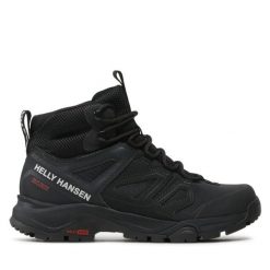 Trekkingi Helly Hansen. Czarne buty trekkingowe męskie Helly Hansen, bez wzorów, sportowe, bez obcasa, bez zapięcia. Za 629.99 zł.