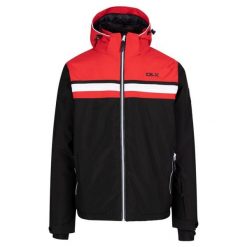 Męska Kurtka Narciarska Vaughn DLX. Czarne kurtki narciarskie i snowboardowe męskie Trespass, na zimę, m, bez wzorów, bez kaptura, narciarskie. Za 558.99 zł.