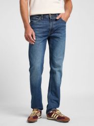 LEE MĘSKIE SPODNIE JEANSOWE LEE DAREN ZIP FLY REIGN 112363962. Jeansy męskie Lee, bez wzorów, z jeansu. Za 219.99 zł.