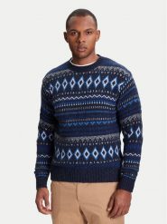 United Colors Of Benetton Sweter 1137K107V Niebieski Regular Fit. Niebieskie kardigany męskie United Colors Of Benetton, m, bez wzorów, z wełny, bez ramiączek. Za 239.99 zł.