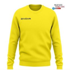 Bluza piłkarska dla dorosłych Givova Maglia One żółta. Żółte bluzy nierozpinane męskie Givova, m, bez wzorów, sportowe, bez ramiączek, bez kaptura. Za 78.97 zł.