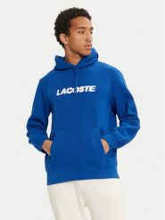 Lacoste Bluza SH2860 Niebieski Regular Fit. Niebieskie bluzy nierozpinane męskie Lacoste, m, bez wzorów, z syntetyku, bez ramiączek, bez kaptura. Za 379.99 zł.