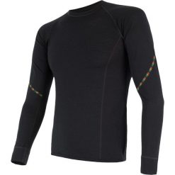 Sensor koszulka termoaktywna z długim rękawem Merino Air M black XL. Czarne bielizna termoaktywna męska Sensor, m, bez wzorów, z materiału, bez ramiączek, outdoorowe. Za 215.00 zł.