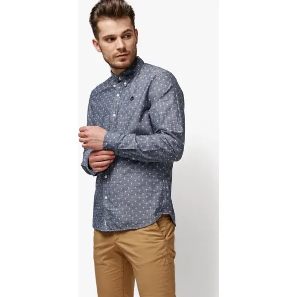 Timberland Koszula Ls Mumford River Chambray Eclectic Microp , biały, rozmiar XL. Białe koszule męskie Timberland, m, bez wzorów, z bawełny, bez kołnierzyka, bez ramiączek. W wyprzedaży za 239.99 zł.