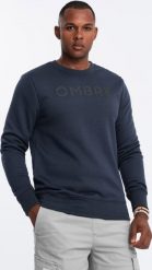 Ombre Klasyczna bluza dresowa męska z napisem granatowa V3 OM-SSPS-0181 M. Bluzy nierozpinane męskie Ombre, m, bez wzorów, z dresówki, klasyczne, bez ramiączek, bez kaptura. Za 139.99 zł.