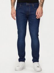 Guess Jeansy M4YA27 D5DG1 Niebieski Super Skinny Fit. Niebieskie jeansy męskie Guess, z aplikacjami, z bawełny. Za 309.99 zł.