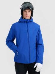 4F Kurtka narciarska membrana 5000 męska - niebieska M. Niebieskie kurtki narciarskie i snowboardowe męskie 4f, na zimę, m, bez wzorów, z tkaniny, bez kaptura, narciarskie. Za 349.99 zł.