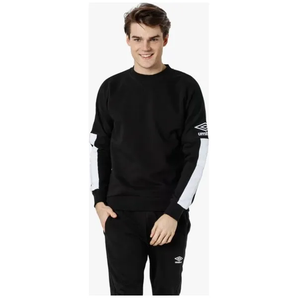 Umbro Bluza Dropped Shoulder , czarny, rozmiar M. Czarne bluzy nierozpinane męskie Umbro, m, z aplikacjami, z bawełny, klasyczne, bez ramiączek, bez kaptura. W wyprzedaży za 63.99 zł.