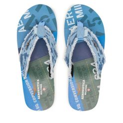 Japonki Aeronautica Militare. Niebieskie klapki i japonki męskie Aeronautica Militare, bez wzorów. Za 189.99 zł.