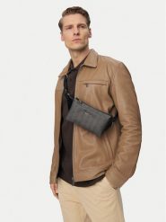 Just Cavalli Nerka 80QA4B43 ZSD82 Szary. Szare saszetki męskie Just Cavalli, bez wzorów, ze skóry. Za 660.99 zł.