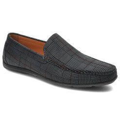 Szare Mokasyny John Doubare Męskie Stylowe Obuwie. Szare mokasyny męskie John Doubare, ze skóry, bez zapięcia. Za 489.00 zł.