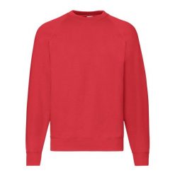 Męska Klasyczna Bluza Raglanowa. Czerwone bluzy nierozpinane męskie Fruit of the Loom, l, bez wzorów, klasyczne, bez ramiączek, bez kaptura. Za 64.99 zł.