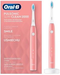 Szczoteczka Braun S111.513.2 Pulsonic Slim Clean 2000 Różowy Wrażliwy. Czerwone szczoteczki elektryczne BRAUN. Za 188.52 zł.