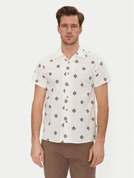 INDICODE Koszula Bolling 20-512 Biały Regular Fit. Białe koszule męskie INDICODE, m, bez wzorów, z bawełny, bez kołnierzyka, bez ramiączek. Za 89.99 zł.