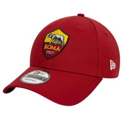 Czapka z daszkiem męska Core 9FORTY AS Roma Cap. Czerwone czapki męskie New Era, bez wzorów, z bawełny, sportowe. Za 156.50 zł.