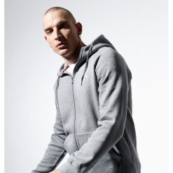 Jordan Bluza M J Jumpman Fleece Fz , szary, rozmiar M. Szare bluzy z kapturem męskie Nike, l, bez wzorów, z bawełny, z kapturem. Za 279.99 zł.