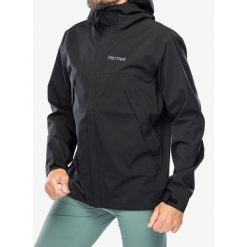 Kurtka przeciwdeszczowa Marmot PreCip Eco Pro Jacket. Czarne kurtki męskie Marmot, m, bez wzorów, bez ramiączek, bez kaptura. Za 808.50 zł.