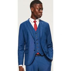 Marynarka garniturowa slim fit - Niebieski. Marynarki męskie marki Reserved. Za 299.99 zł.