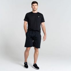 Szorty fitness męskie Sprinted. Czarne szorty sportowe męskie Dare 2B, bez wzorów. W wyprzedaży za 59.99 zł.