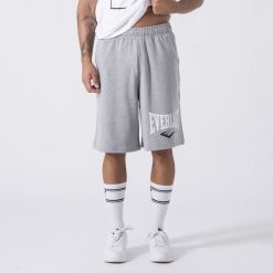 Iconic Shorts Siwy Melanz Bawelna, Poliester. Szare spodnie na co dzień męskie EVERLAST, bez wzorów, z bawełny, krótkie. Za 145.35 zł.