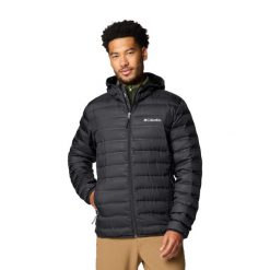 Kurtka puchowa męska Columbia Lake 22 II Down Hooded. Czarne kurtki męskie Columbia, m, bez wzorów, z puchu, sportowe, bez ramiączek, bez kaptura. Za 564.99 zł.