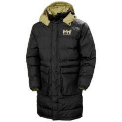 Kurtka puchowa Helly Hansen Yu. Czarne kurtki męskie Helly Hansen, na zimę, m, bez wzorów, z puchu, bez ramiączek, bez kaptura. W wyprzedaży za 1,113.50 zł.