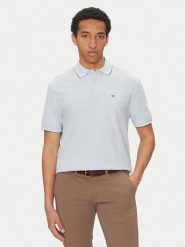 Tommy Hilfiger Polo MW0MW38457 Błękitny Classic Fit. Niebieskie koszulki polo męskie Tommy Hilfiger, l, bez wzorów, z bawełny, bez kołnierzyka, bez ramiączek. Za 219.99 zł.