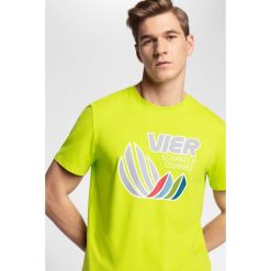 Koszulka męska 4Hills TSM100 - soczysta zieleń. T-shirty męskie marki 4f. Za 59.99 zł.