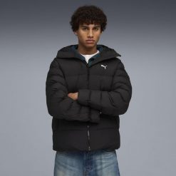 Męska kurtka z kapturem Mono PUMA Black. Czarne kurtki treningowe męskie Puma, m, bez wzorów, z kapturem, do biegania. Za 599.00 zł.