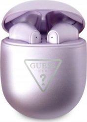 Słuchawki Guess Triangle Logo fioletowe (GUTWST82TRU). Fioletowe słuchawki bluetooth Guess. Za 175.90 zł.
