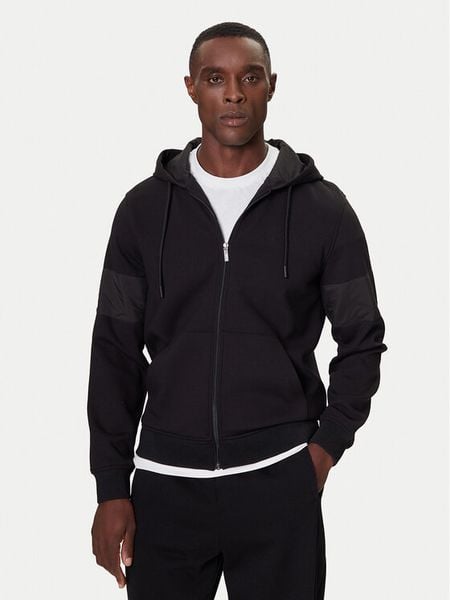 KARL LAGERFELD Bluza 705000 554902 Czarny Regular Fit. Czarne bluzy rozpinane męskie KARL LAGERFELD, m, bez wzorów, z syntetyku, bez ramiączek, bez kaptura. Za 939.99 zł.